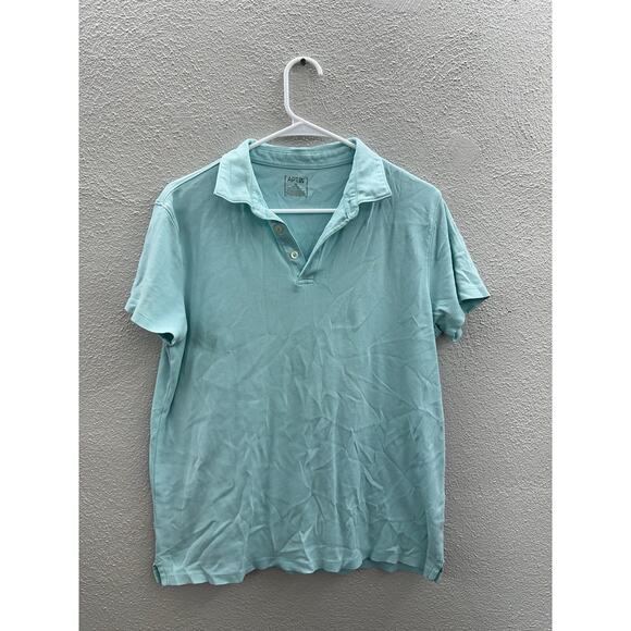 Apt. 9 Womens Polo Shirt Size Medium Blue Collared Short Sleeve - Picture 1 of 10